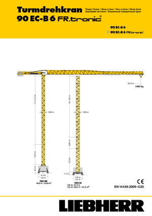 Żurawie wieżowe-WS-górnoobrotowy Liebherr 90 EC-B 6 FR.tronic
