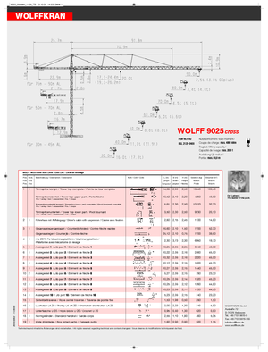 Żurawie wieżowe-WS-górnoobrotowy Wolffkran 9025 cross