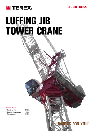 Żurawie wieżowe-WS-górnoobrotowy Terex Comedil (Zeppelin) CTL 260-18