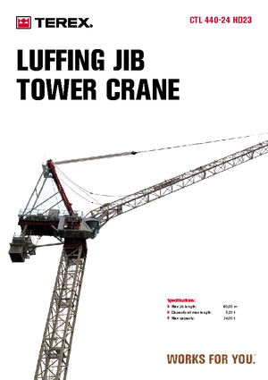 Żurawie wieżowe-WS-górnoobrotowy Terex Comedil (Zeppelin) CTL 440-24