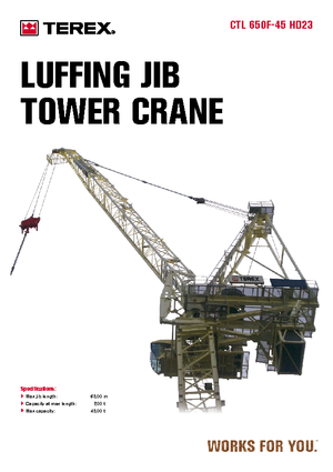 Żurawie wieżowe-WS-górnoobrotowy Terex Comedil (Zeppelin) CTL 650 F 45