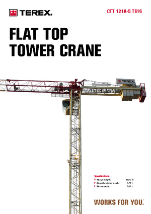Żurawie wieżowe-WS-górnoobrotowy Terex Comedil (Zeppelin) CTT 121 A 5