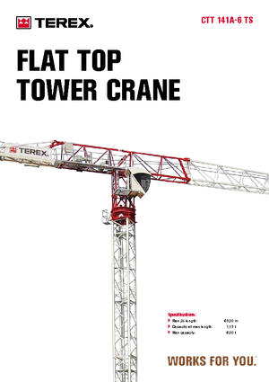 Żurawie wieżowe-WS-górnoobrotowy Terex Comedil (Zeppelin) CTT 141 A 6