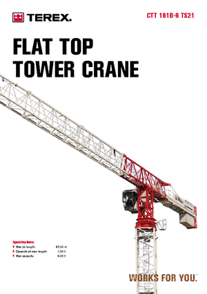 Żurawie wieżowe-WS-górnoobrotowy Terex Comedil (Zeppelin) CTT 181 B 8