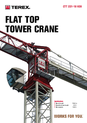 Żurawie wieżowe-WS-górnoobrotowy Terex Comedil (Zeppelin) CTT 231-10