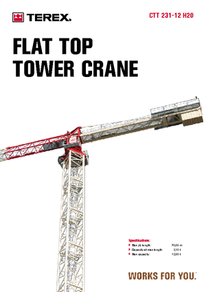 Żurawie wieżowe-WS-górnoobrotowy Terex Comedil (Zeppelin) CTT 231-12
