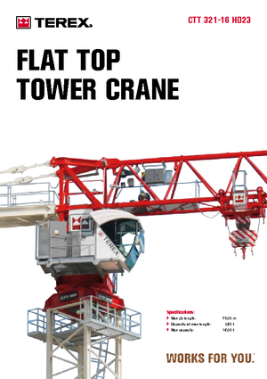 Żurawie wieżowe-WS-górnoobrotowy Terex Comedil (Zeppelin) CTT 321-16