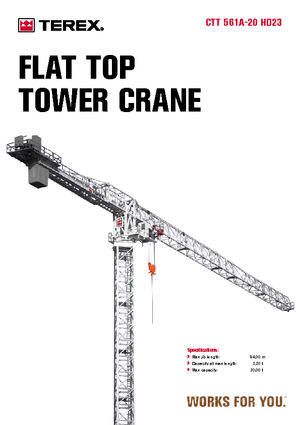 Żurawie wieżowe-WS-górnoobrotowy Terex Comedil (Zeppelin) CTT 561 A 20