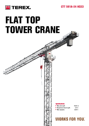 Żurawie wieżowe-WS-górnoobrotowy Terex Comedil (Zeppelin) CTT 561 A 24