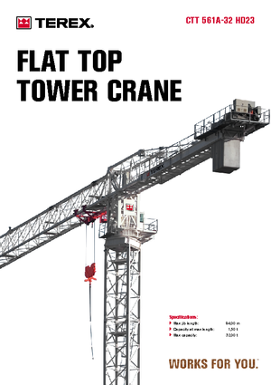 Żurawie wieżowe-WS-górnoobrotowy Terex Comedil (Zeppelin) CTT 561 A 32