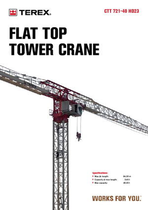 Żurawie wieżowe-WS-górnoobrotowy Terex Comedil (Zeppelin) CTT 721-40
