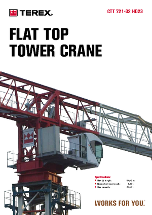 Żurawie wieżowe-WS-górnoobrotowy Terex Comedil (Zeppelin) CTT 721 A 32