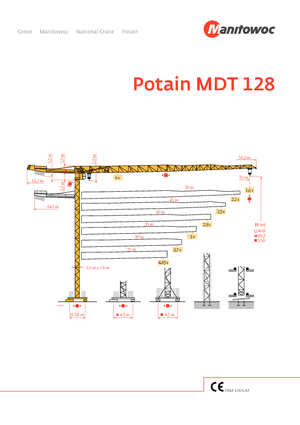 Żurawie wieżowe-WS-górnoobrotowy Potain MDT 128