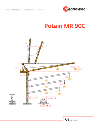 Żurawie wieżowe-WS-górnoobrotowy Potain MR 160 C