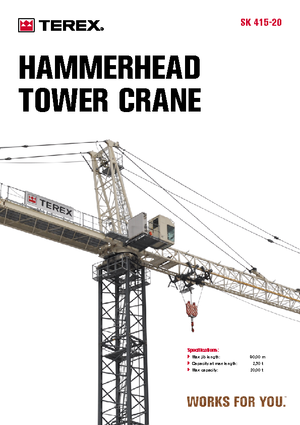 Żurawie wieżowe-WS-górnoobrotowy Terex Peiner SK 415-F-Ts 212.1