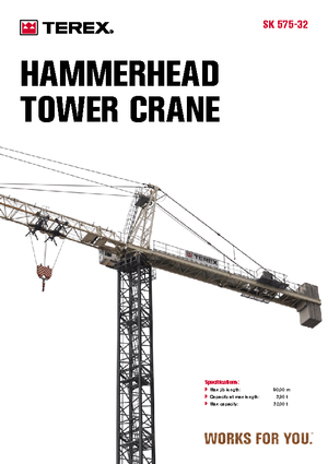 Żurawie wieżowe-WS-górnoobrotowy Terex Peiner SK 575-E-Ts 213.1