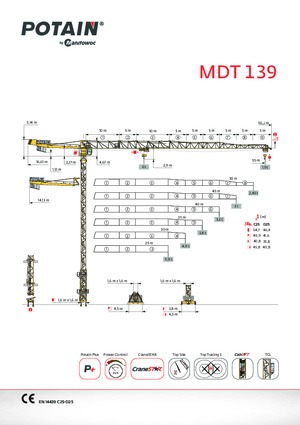 Żurawie wieżowe-WS-górnoobrotowy Potain MDT 139