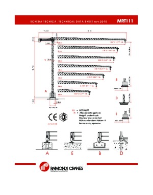 Żurawie wieżowe-WS-górnoobrotowy Raimondi MRT 111