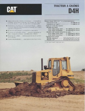 Buldożery Caterpillar D 4 H MPP