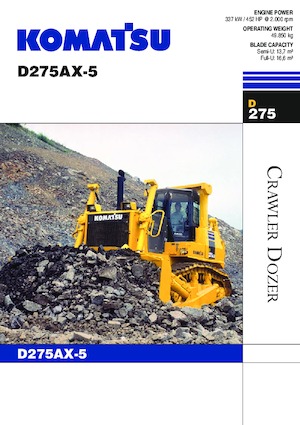Buldożery Komatsu D275AX-5 