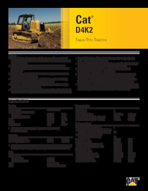 Buldożery Caterpillar D4K2 XL