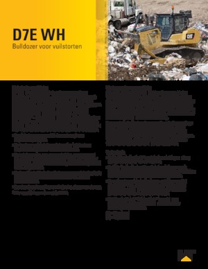 Buldożery Caterpillar D7E WH