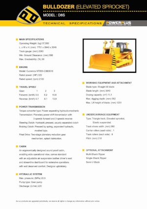 Buldożery PowerPlus D8S