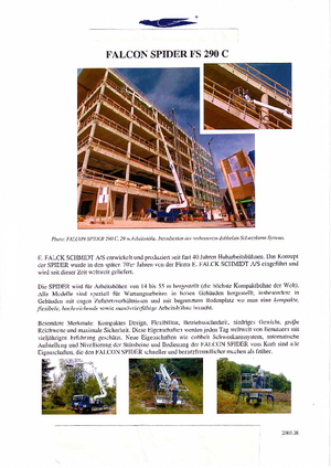 Gąsienicowe platformy teleskopowe Worldlift Industries AS - Rothlehner FS 290 C