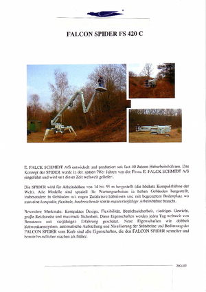 Gąsienicowe platformy teleskopowe Worldlift Industries AS - Rothlehner FS 420 C