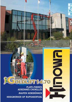 Gąsienicowe, przegubowe podnośniki koszowe Hinowa GL 14.70