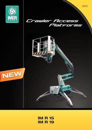 Gąsienicowe, przegubowe podnośniki koszowe Imer IM R 15