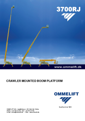 Gąsienicowe platformy teleskopowe OMMELIFT Omme 3700RBDJ