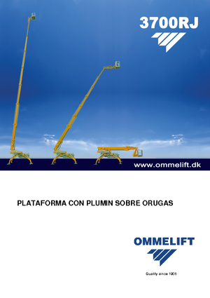 Gąsienicowe platformy teleskopowe OMMELIFT Omme 3700RBDJ