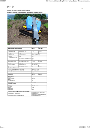 Gąsienicowe platformy teleskopowe Aichi SR12BJ