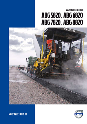 Gąsienicowe rozściełacze asfaltu Volvo ABG5820