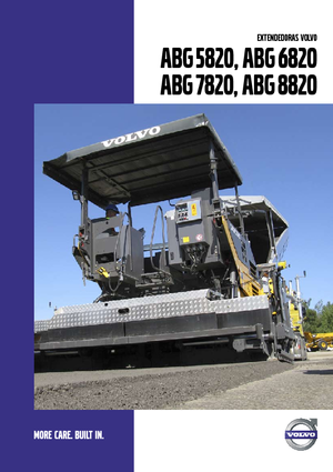 Gąsienicowe rozściełacze asfaltu Volvo ABG5820