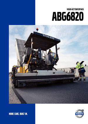 Gąsienicowe rozściełacze asfaltu Volvo ABG6820