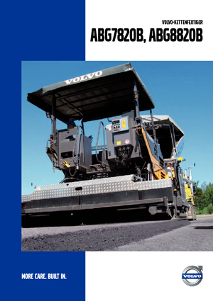 Gąsienicowe rozściełacze asfaltu Volvo ABG7820