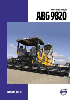 Gąsienicowe rozściełacze asfaltu Volvo ABG9820