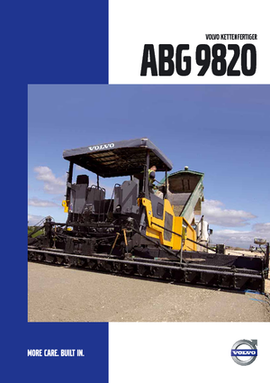 Gąsienicowe rozściełacze asfaltu Volvo ABG9820