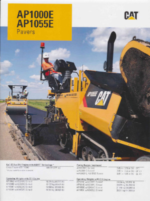 Gąsienicowe rozściełacze asfaltu Caterpillar AP1000E