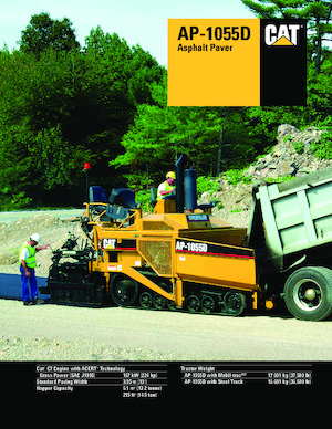 Gąsienicowe rozściełacze asfaltu Caterpillar AP1055D