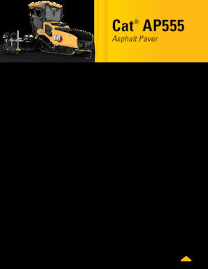 Gąsienicowe rozściełacze asfaltu Caterpillar AP555