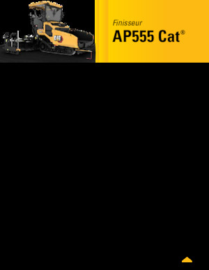 Gąsienicowe rozściełacze asfaltu Caterpillar AP555