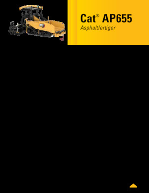 Gąsienicowe rozściełacze asfaltu Caterpillar AP655
