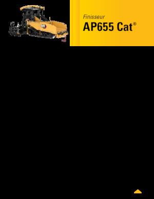 Gąsienicowe rozściełacze asfaltu Caterpillar AP655