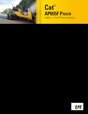 Gąsienicowe rozściełacze asfaltu Caterpillar AP655F