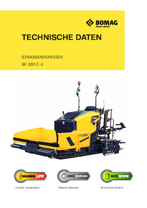 Gąsienicowe rozściełacze asfaltu Bomag BF 200 C 2 S 200