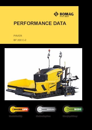 Gąsienicowe rozściełacze asfaltu Bomag BF 200 C 2 S 200