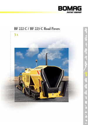 Gąsienicowe rozściełacze asfaltu Bomag BF 223 C